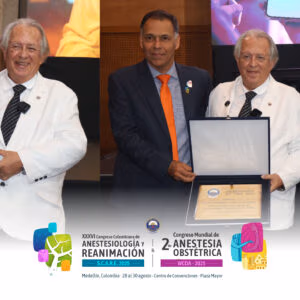 Dr. Ricardo Elberto Carrillo Cifuentes recibe el Ombredanne de Oro 2025 en el #ColAnest2025